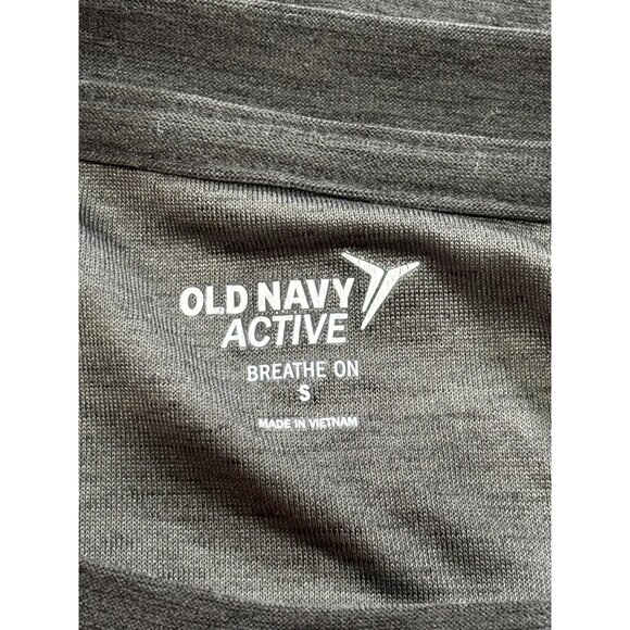 Old Navy Active Womens Breathe On Tank Top S Heathered Black Stretchy - Picture 4 of 5
